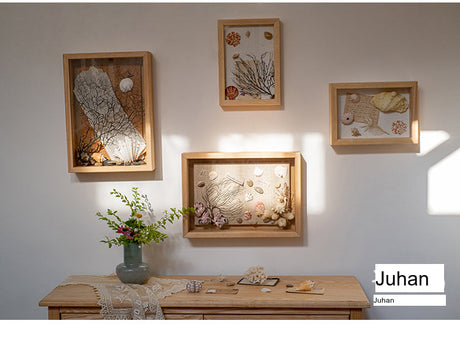 JUHAN Kyoko Three-Dimensional Natural Wood Decorative Storage Frame from JUHAN