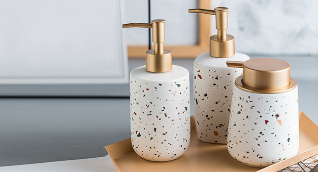 Terrazzo Ceramic Soap Dispenser from maija