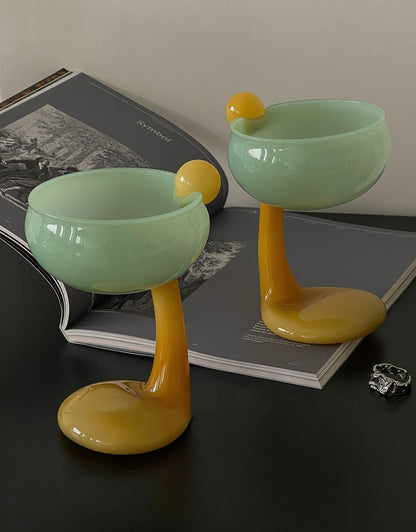 Cartoon Duck Feet Cocktail Glass from maija