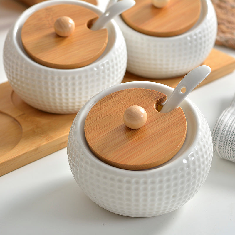 Classic Ceramic Seasoning Jar Set from maija