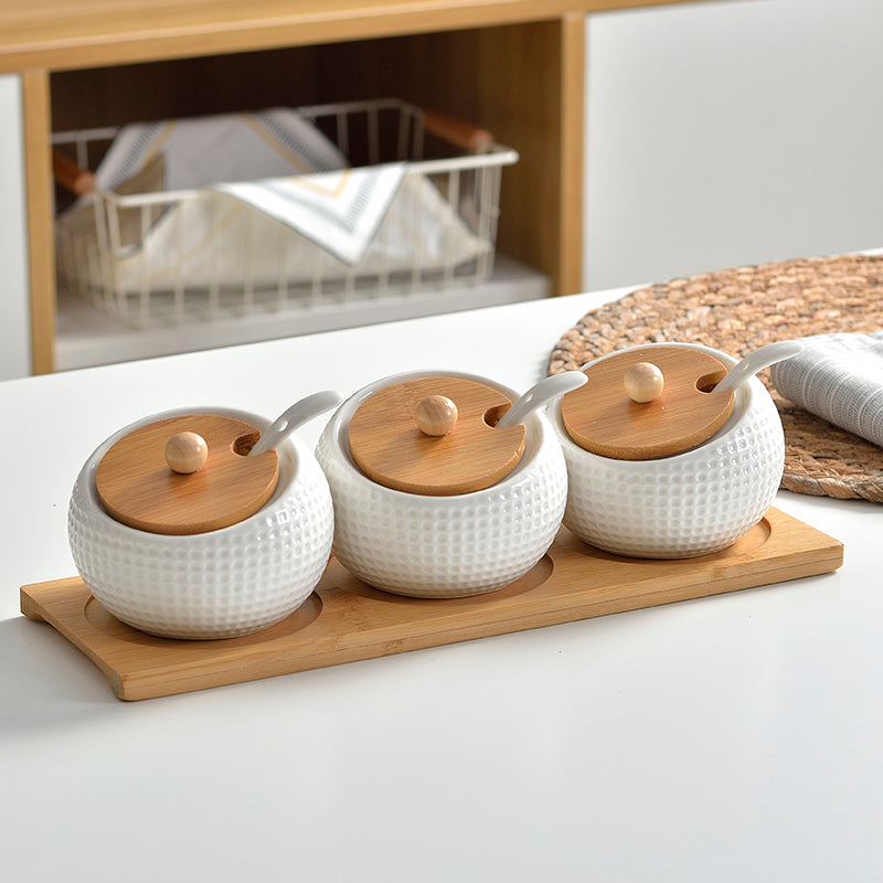 Classic Ceramic Seasoning Jar Set from maija