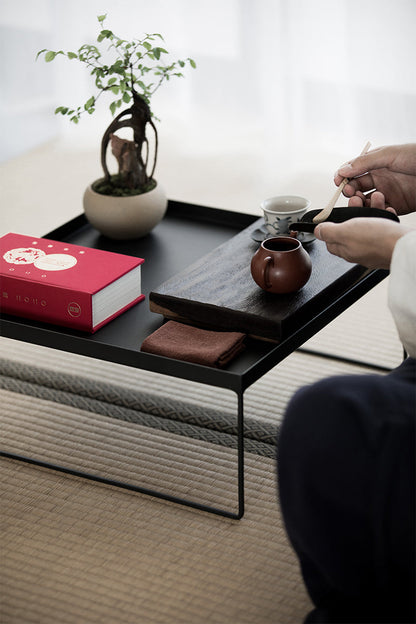 Black Japanese Style Sencha Table from Caomu Temple
