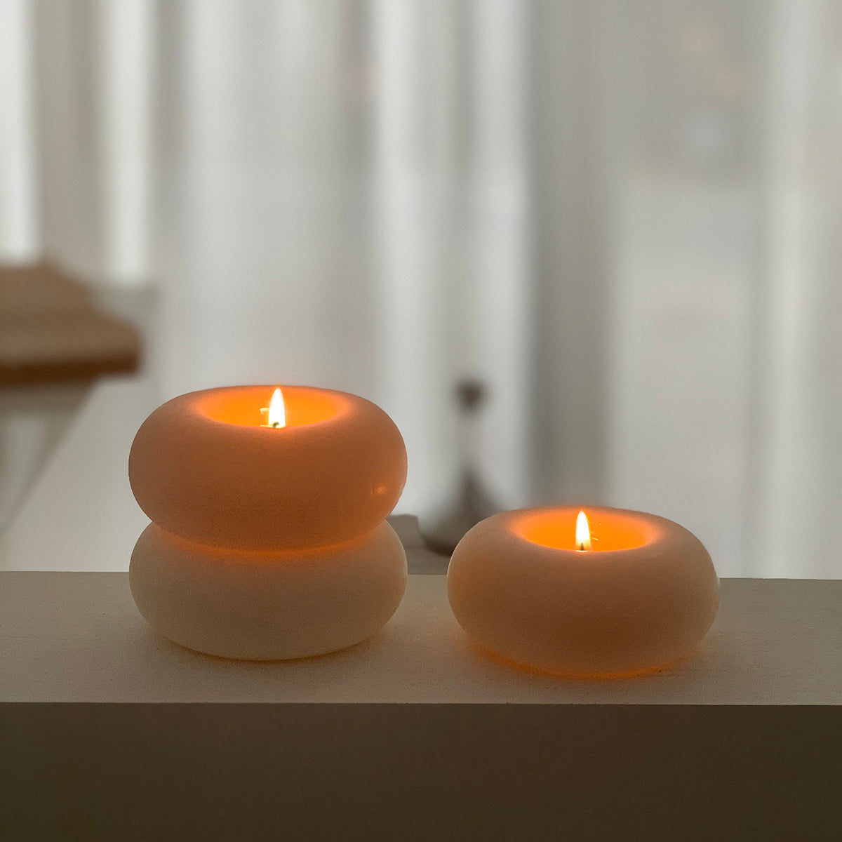 Stacked Ring Candles from maija