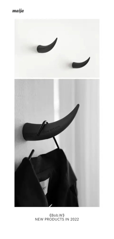 Black Horn Wall Hook from I.DEMAK