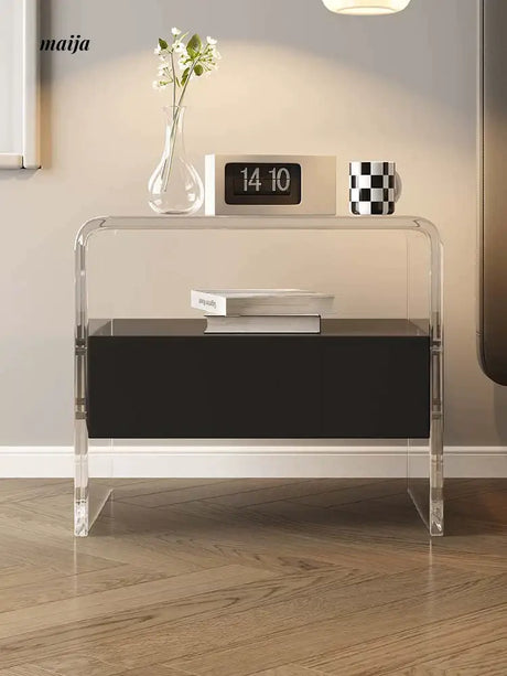 Alexandria Acrylic Bedside Table from maija