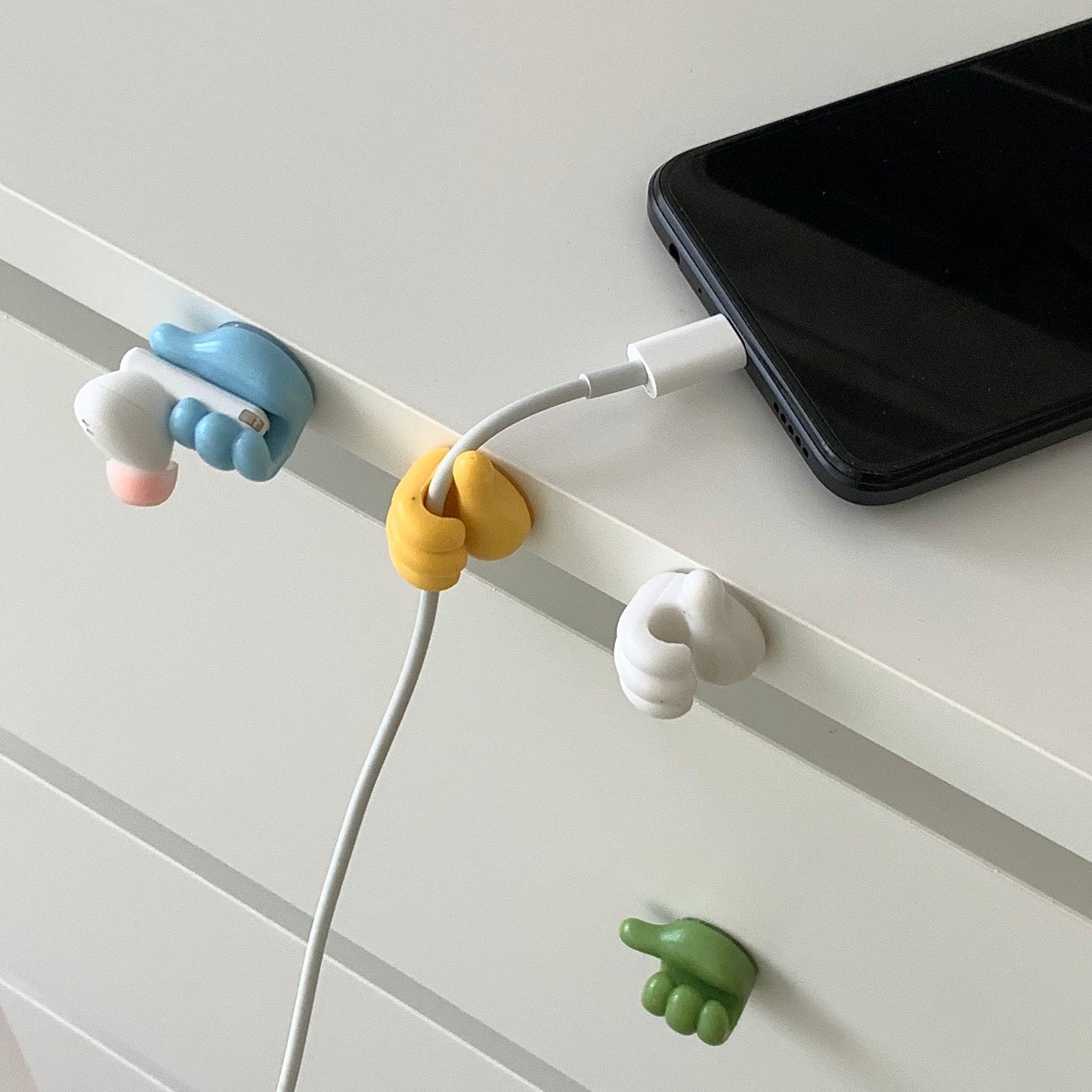 Thumbs Up Colourful Wall Hooks from KROKORI