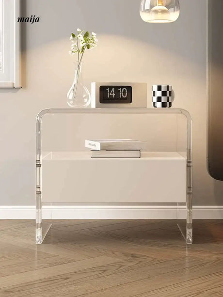 Alexandria Acrylic Bedside Table from maija