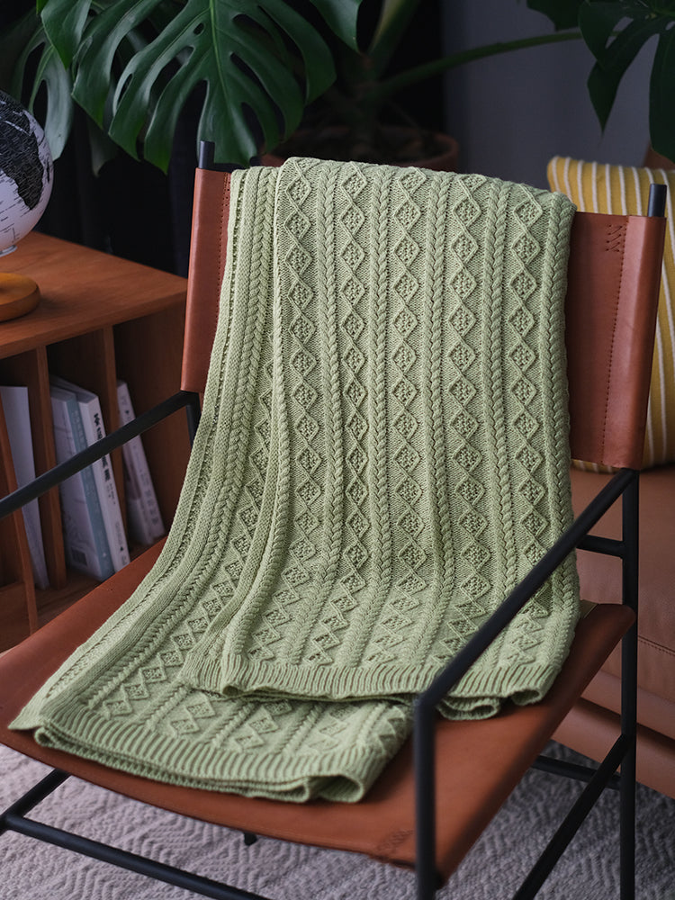 Rib Knit Throw & Cushion from maija