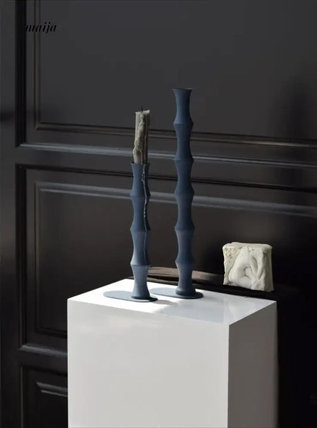 Bamboo Metal Candle Holder from maija