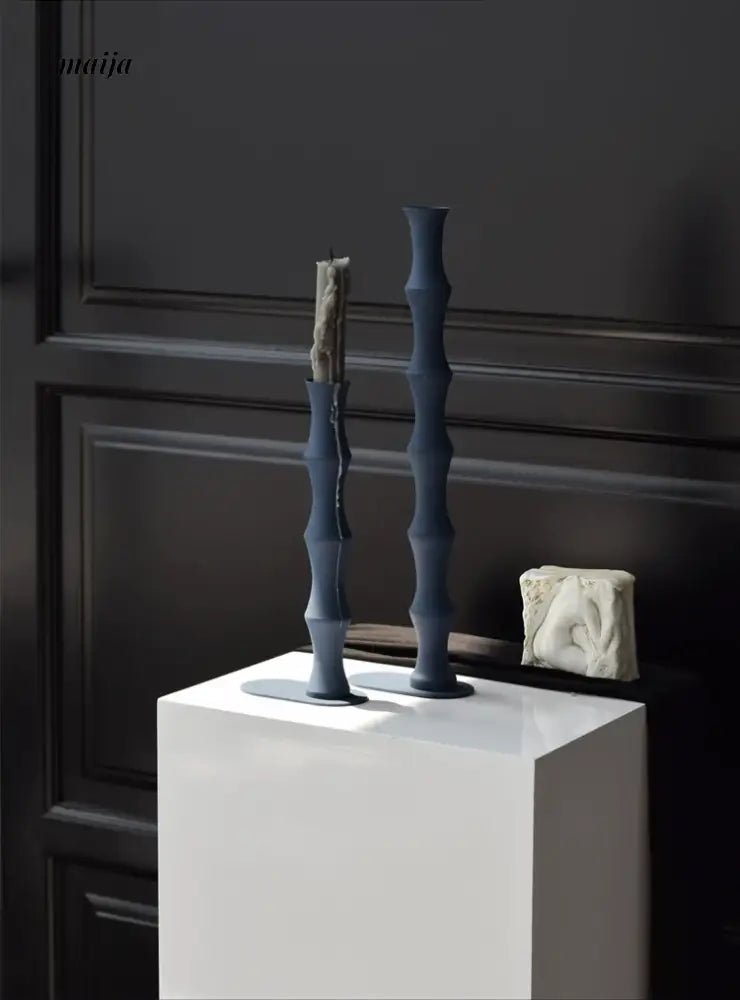 Bamboo Metal Candle Holder from maija