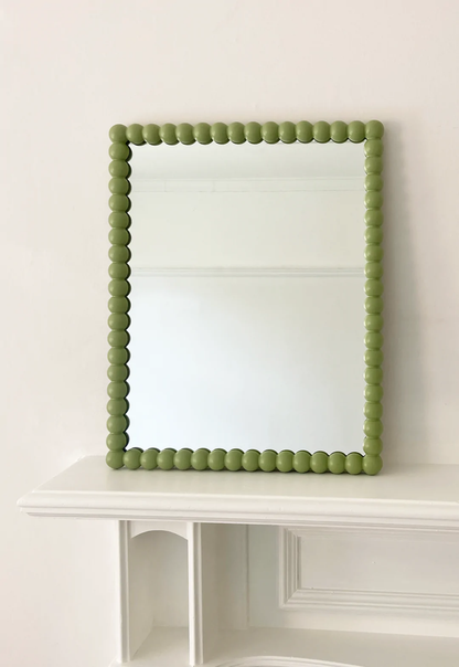[Pre-Order] Jade Beaded Square Mirror from maija