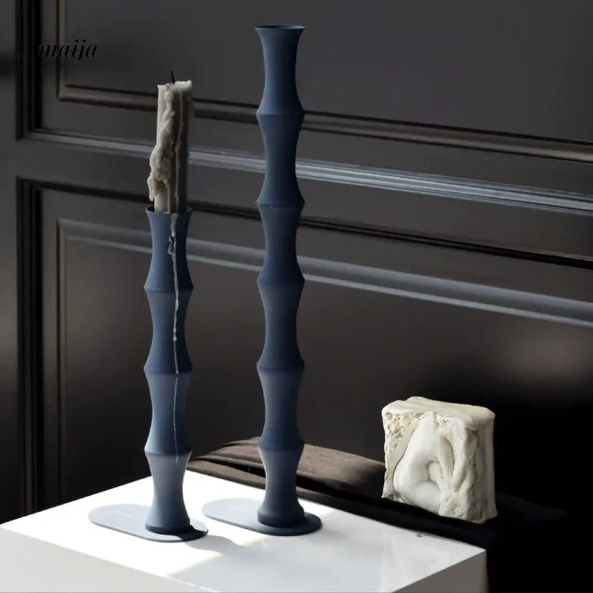 Bamboo Metal Candle Holder from maija