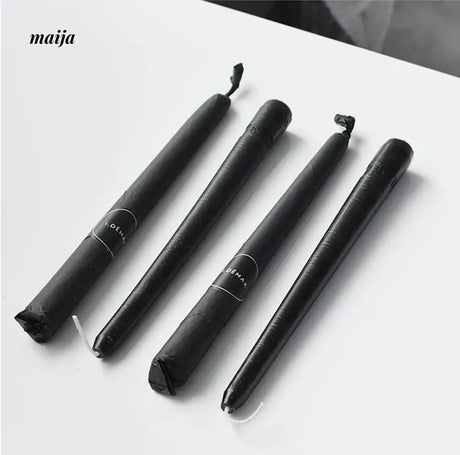 Black Cylinder Candle from oroliving