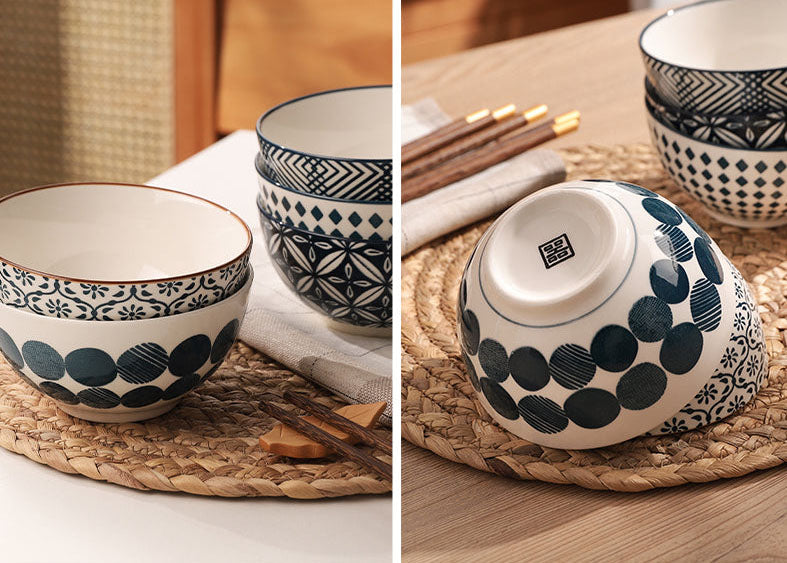 Japanese Retro Style Ceramic Rice Bowl from LUAY