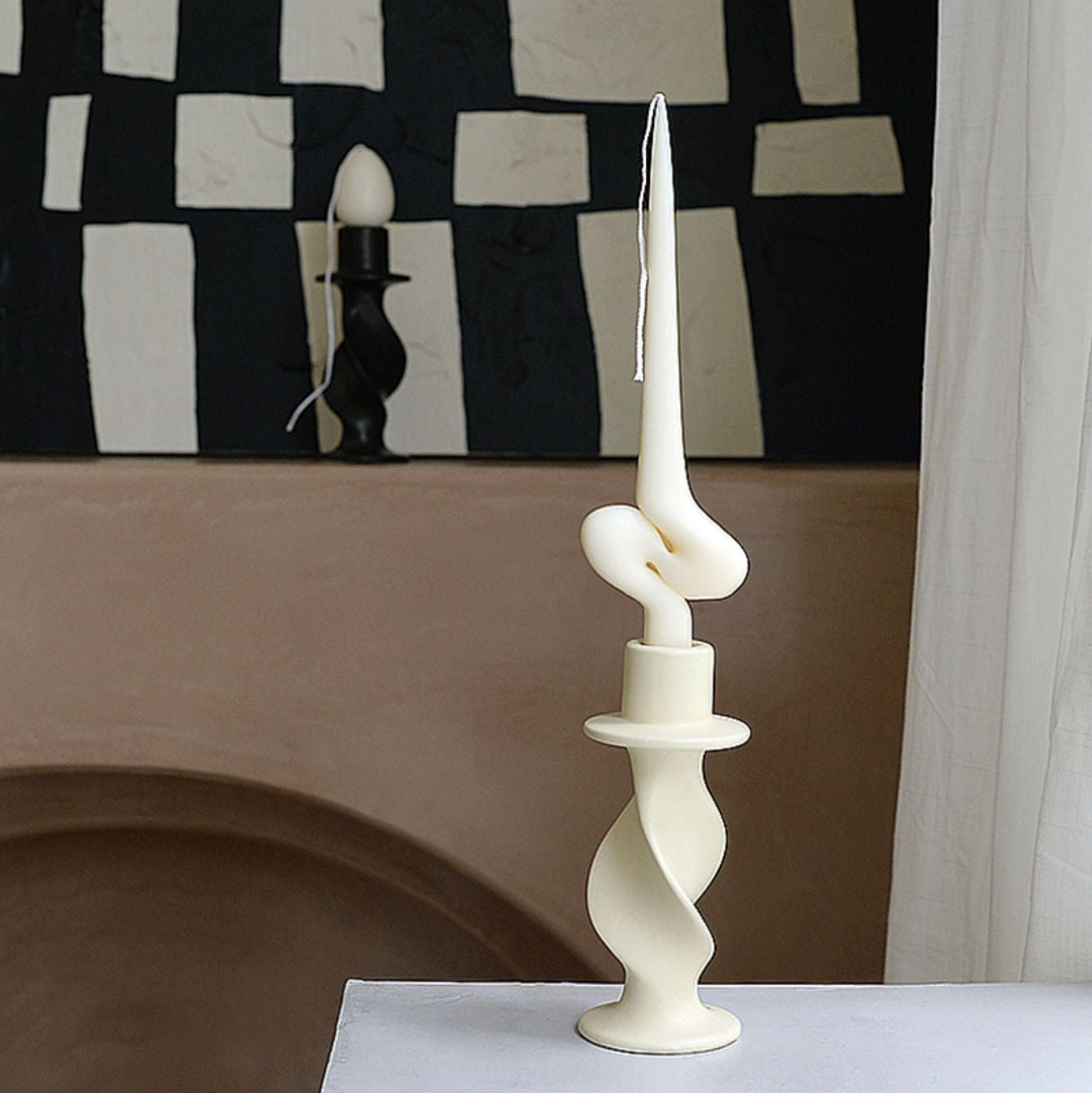 Vintage Rotating Spiral Candle Holder from ReFound