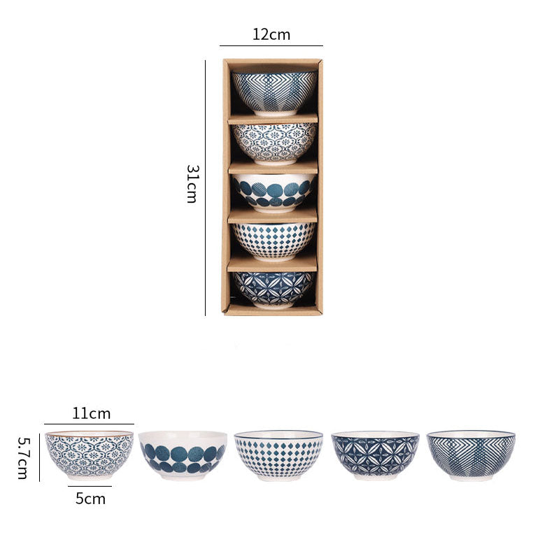 Japanese Retro Style Ceramic Rice Bowl from LUAY