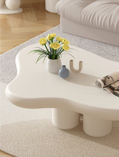 Cloud Coffee Table from Bamboo Holder