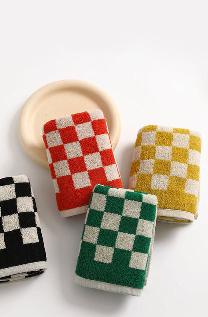 Colourful Checkmate Hand Towel from Nuanyou