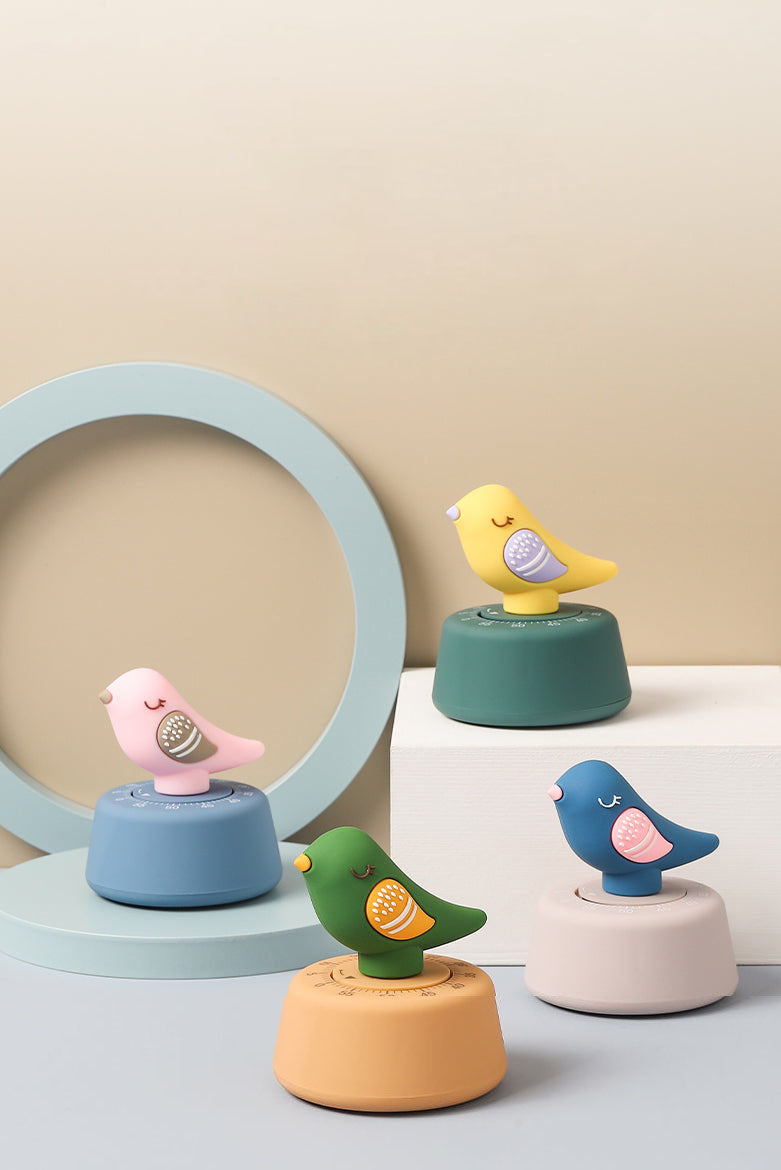 Colourful Pigeon Kitchen Timer from Luguchuan