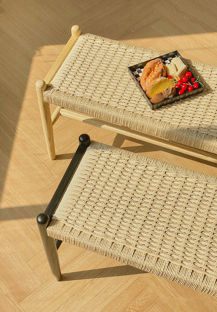 Woven Shoe Changing Stool from IOI HOME